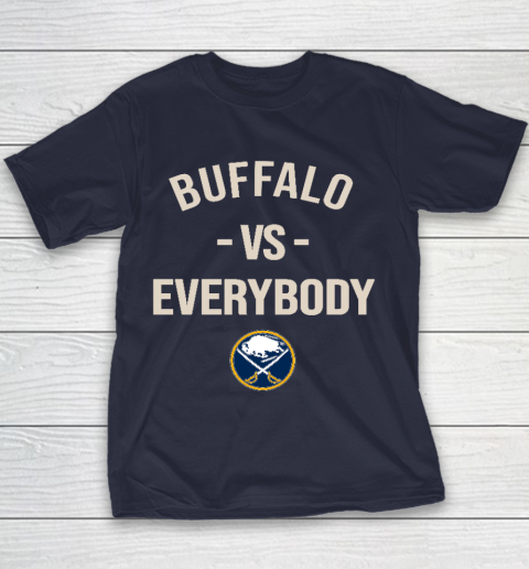 Buffalo Sabres Vs Everybody Youth T-Shirt 2