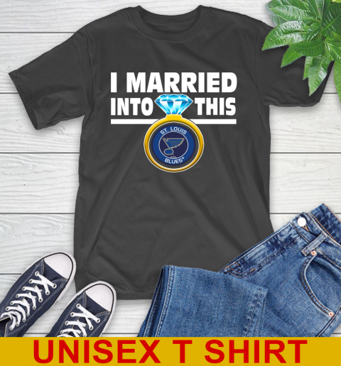 St.Louis Blues NHL Hockey I Married Into This My Team Sports T-Shirt