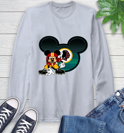 NFL Washington Redskins Mickey Mouse Disney Football T Shirt Long Sleeve T-Shirt 6