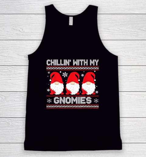 Chillin With My Gnomies Matching Family Christmas Gnome Tank Top