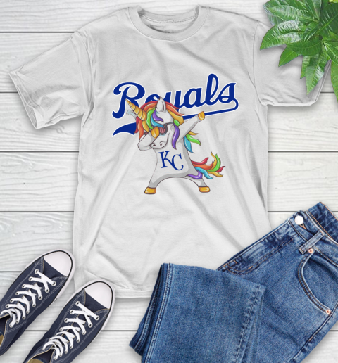 Kansas City Royals MLB Baseball Funny Unicorn Dabbing Sports T-Shirt