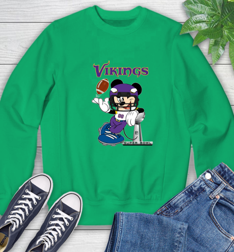 NFL Minnesota Vikings Mickey Mouse Disney Super Bowl Football T Shirt Sweatshirt 6