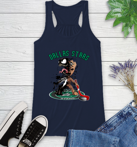 NHL Dallas Stars Hockey Venom Groot Guardians Of The Galaxy Racerback Tank 12