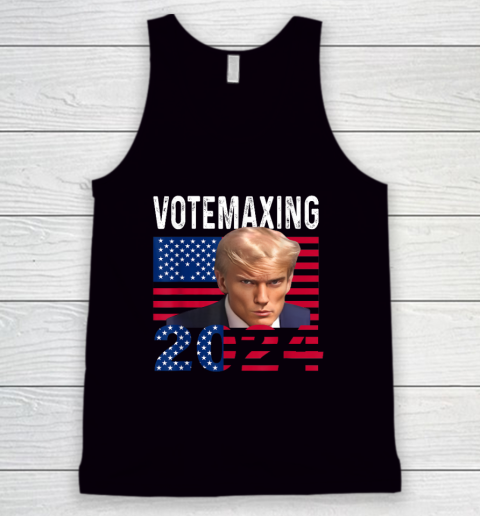 Trump Looksmax Trump Mewing VoteMaxing 2024 Funny Tank Top