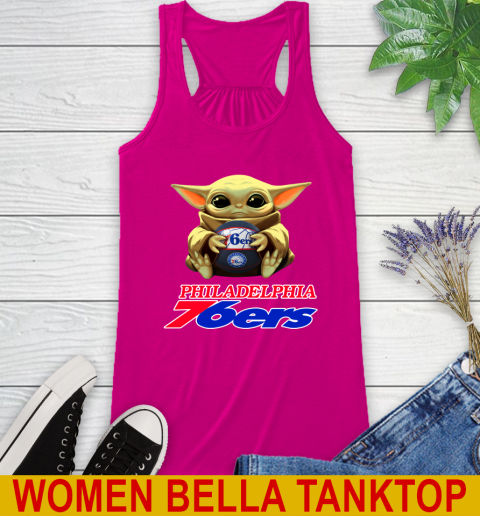 NBA Basketball Philadelphia 76ers Star Wars Baby Yoda Shirt 44