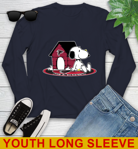 NFL Football Atlanta Falcons Snoopy The Peanuts Movie Shirt Youth Long Sleeve 3