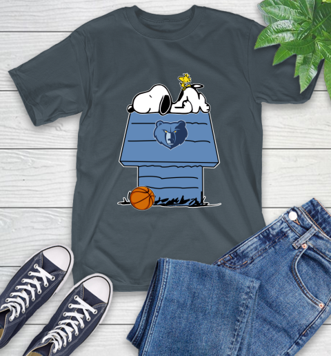 Memphis Grizzlies NBA Basketball Snoopy Woodstock The Peanuts Movie T-Shirt 9