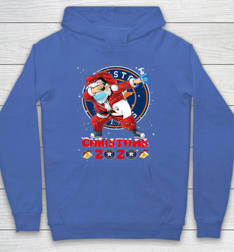 Houston Astros Funny Santa Claus Dabbing Christmas 2020 MLB Hoodie 6