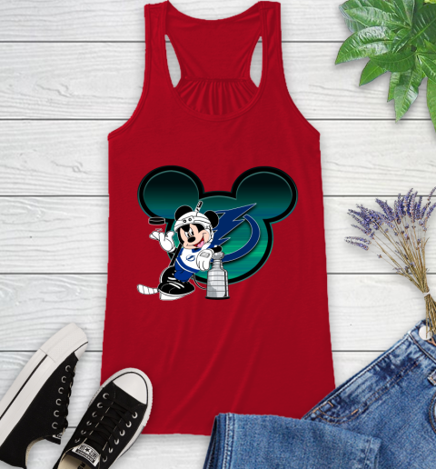 NHL Tampa Bay Lightning Stanley Cup Mickey Mouse Disney Hockey T Shirt Racerback Tank 6