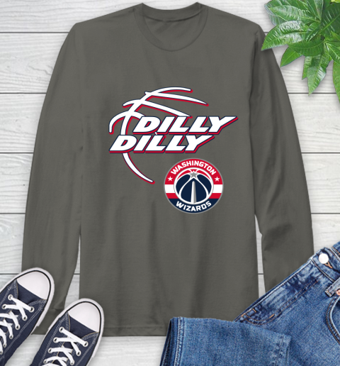NBA Washington Wizards Dilly Dilly Basketball Sports Long Sleeve T-Shirt 8