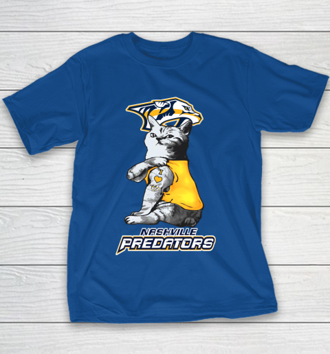 NHL My Cat Loves Nashville Predators Hockey Youth T-Shirt 6