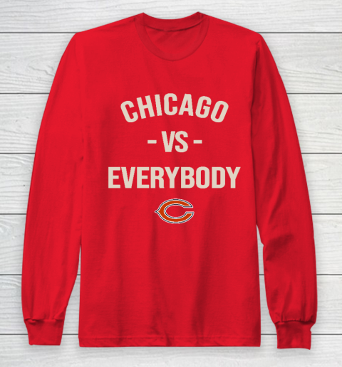 Chicago Bears Vs Everybody Long Sleeve T-Shirt - Image 8