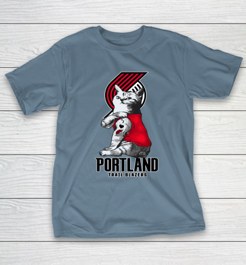 NBA Basketball My Cat Loves Portland Trail Blazers T-Shirt 6