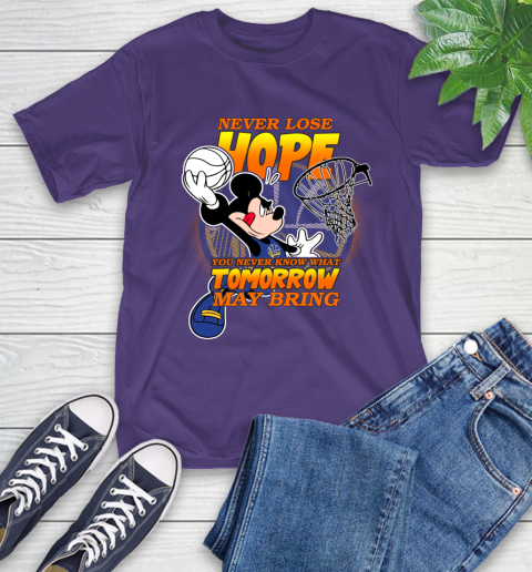 Golden State Warriors NBA Basketball Mickey Disney Never Lose Hope T-Shirt 5