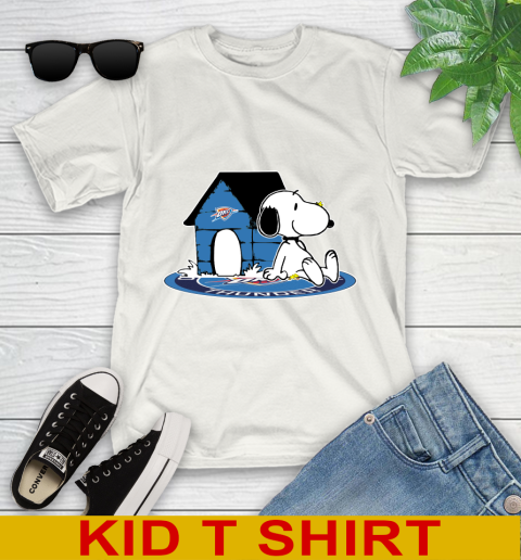 NBA Basketball Oklahoma City Thunder Snoopy The Peanuts Movie Shirt Youth T-Shirt