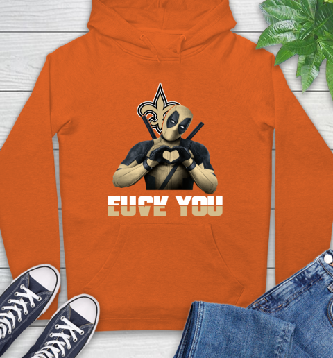NHL New Orleans Saints Deadpool Love You Fuck You Football Sports Hoodie 4