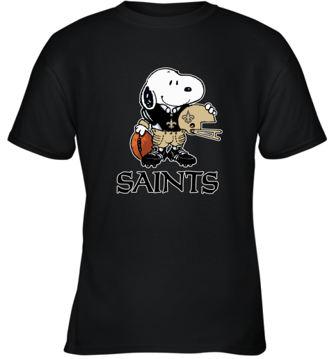 Snoopy A Strong And Proud New Orleans Saints Player NFL Youth T-Shirt