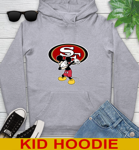 San Francisco 49ers NFL Football Dabbing Mickey Disney Sports Youth Hoodie 6
