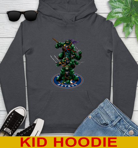 MLB Baseball Houston Astros Teenage Mutant Ninja Turtles Shirt Youth Hoodie 9