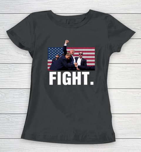 Trump Shooting Shirt Old Row Trump Fight Women's T-Shirt