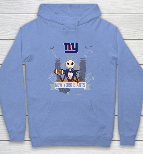 NFL New York Giants Football Jack Skellington Halloween Hoodie 8