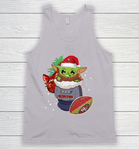 San Francisco 49ers Christmas Baby Yoda Star Wars Funny Happy NFL Tank Top 5 San Francisco 49ers Christmas Baby Yoda Star Wars Funny Happy NFL Tank Top - Image 5
