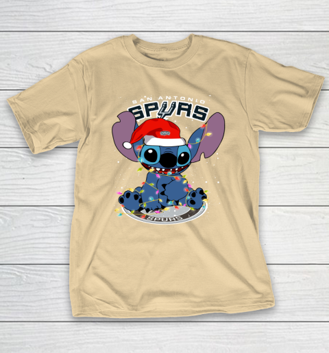 San Antonio Spurs NBA noel stitch Basketball Christmas T-Shirt 5