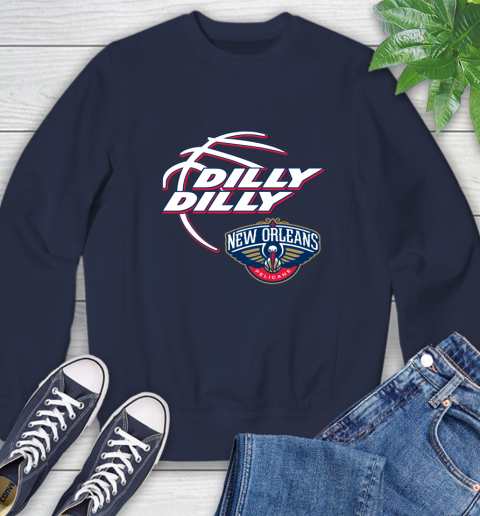 NBA New Orleans Pelicans Dilly Dilly Basketball Sports Sweatshirt 3