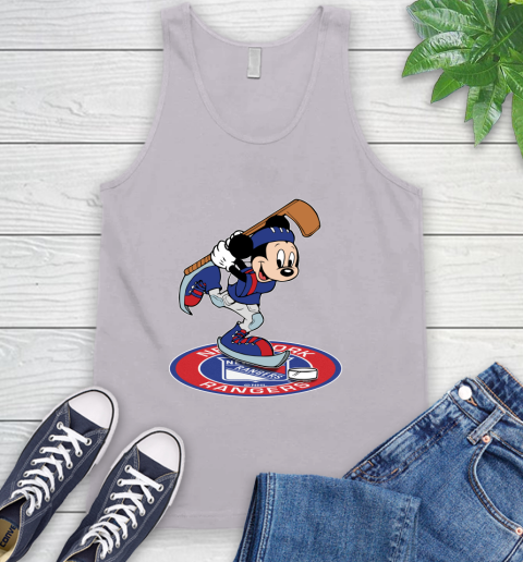 NHL Hockey New York Rangers Cheerful Mickey Disney Shirt Tank Top 4