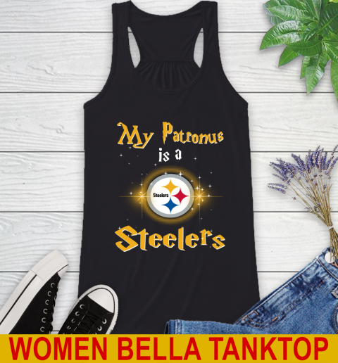 NFL Football Harry Potter My Patronus Is A Pittsburgh Steelers Racerback Tank