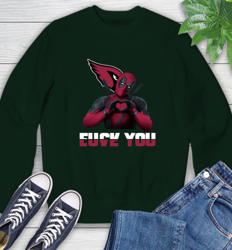 NHL Arizona Cardinals Deadpool Love You Fuck You Football Sports Sweatshirt 12