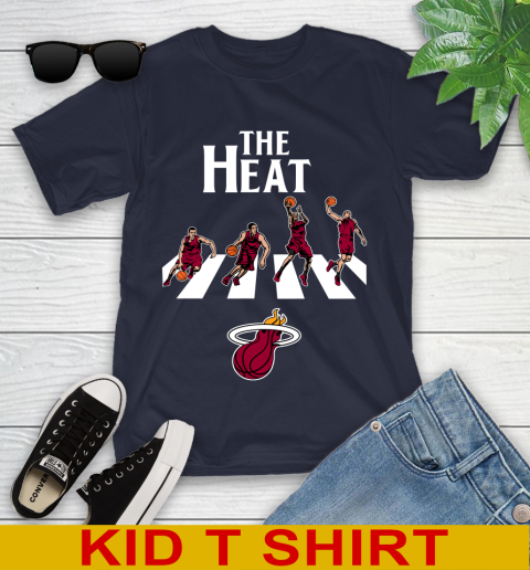 NBA Basketball Miami Heat The Beatles Rock Band Shirt Youth T-Shirt 2