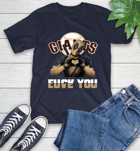 MLB San Francisco Giants Deadpool Love You Fuck You Baseball Sports T-Shirt 3