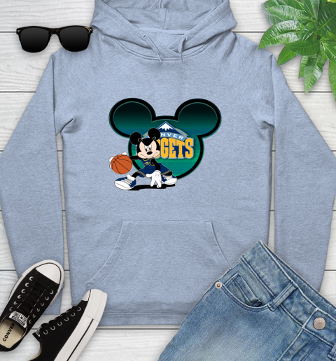 NBA Denver Nuggets Mickey Mouse Disney Basketball Youth Hoodie 10