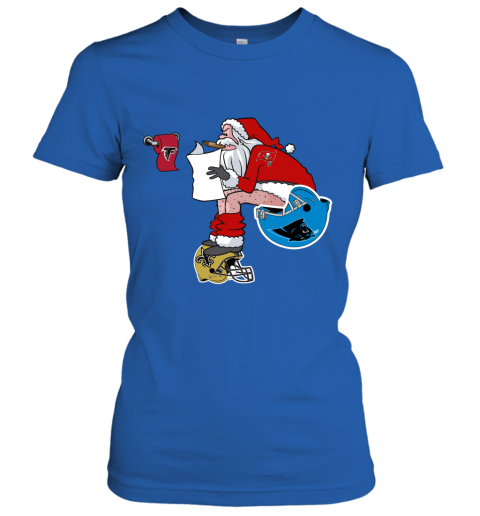 15lv santa claus tampa bay buccaneers shit on other teams christmas ladies t shirt 20 front royal