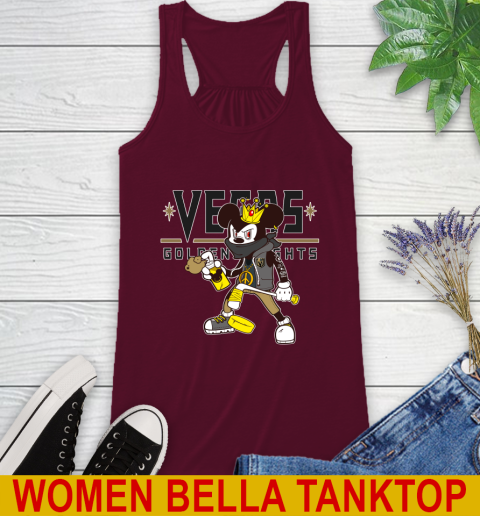 Vegas Golden Knights NHL Hockey Mickey Peace Sign Sports Racerback Tank 3