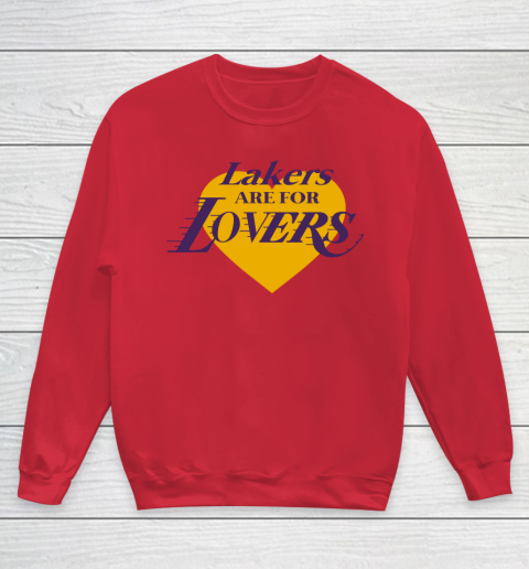 Love Lakers Shirt Laker Are For Lovers Youth Sweatshirt 4