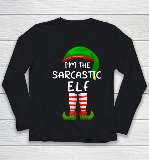 I m The Sarcastic Elf Funny Elf Family Matching Christmas Youth Long Sleeve