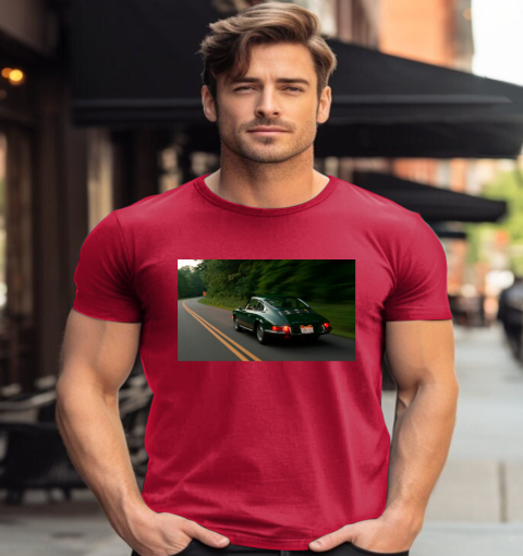 mhzq the vintage retro 912 racing classic t shirt 2 front red