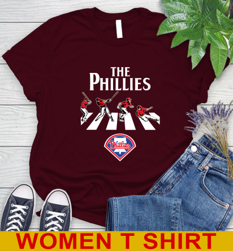 MLB Baseball Philadelphia Phillies The Beatles Rock Band Shirt Women's T-Shirt 6