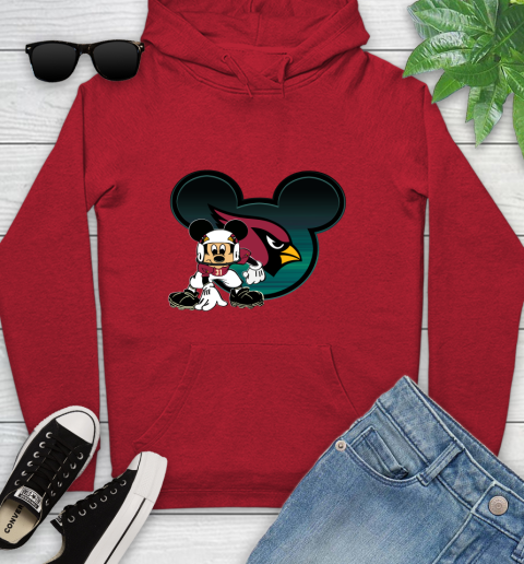 NFL Arizona Cardinals Mickey Mouse Disney Football T Shirt Youth Hoodie 11