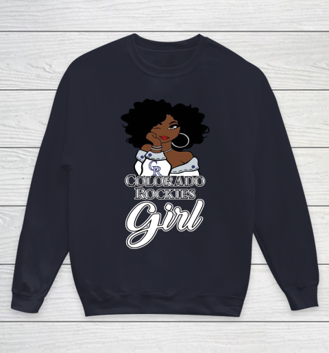 Colorado Rockiess Girl MLB Youth Sweatshirt 3