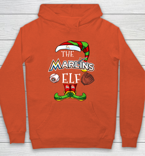 Miami Marlins Christmas ELF Funny MLB Hoodie 3