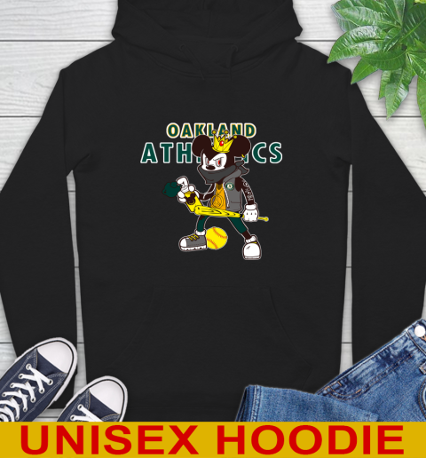 Oakland Athletics MLB Baseball Mickey Peace Sign Sports Hoodie 2