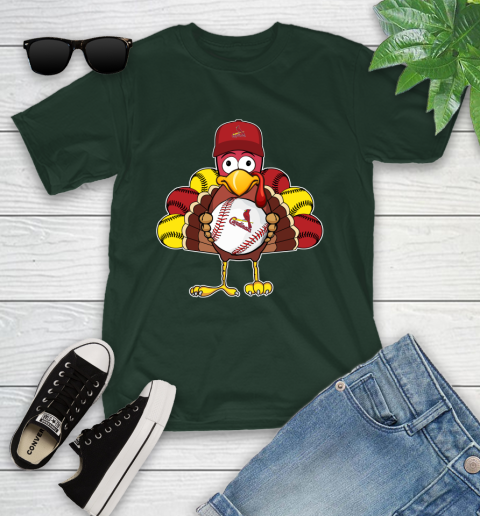 St.Louis Cardinals Turkey thanksgiving Youth T-Shirt 5