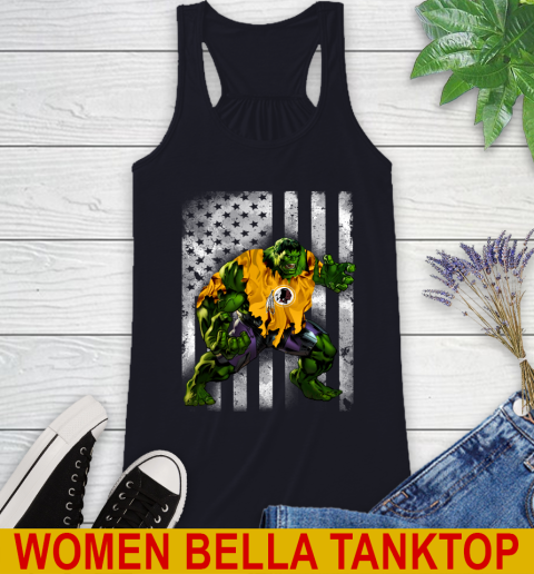 Washington Redskins Hulk Marvel Avengers NFL Football American Flag Racerback Tank 8