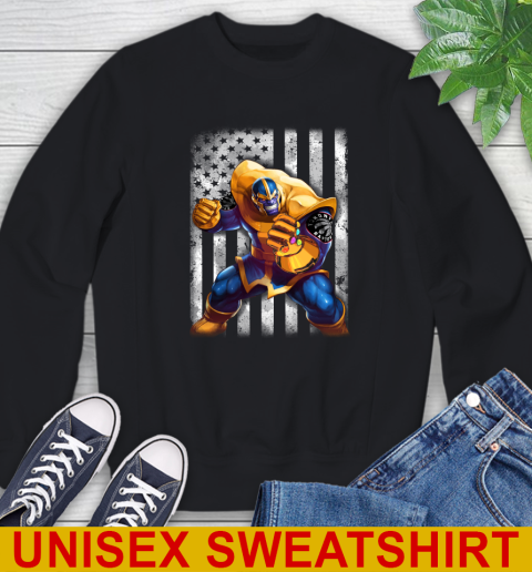 NBA Basketball Toronto Raptors Thanos Marvel American Flag Shirt Sweatshirt
