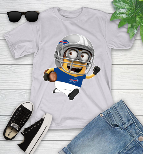 NFL Buffalo Bills Minions Disney Football Sports Youth T-Shirt 4