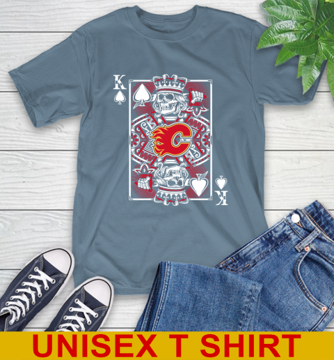 Calgary Flames NHL Hockey The King Of Spades Death Cards Shirt T-Shirt 8