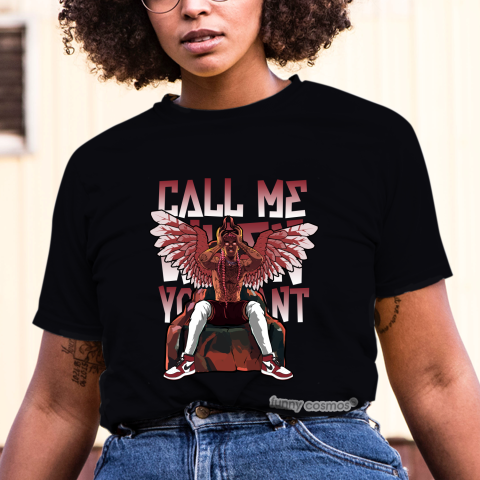 Air Jordan 1 Chicago Matching Sneaker Tshirt Call Me When You Want V2 Red and White Jordan Tshirt